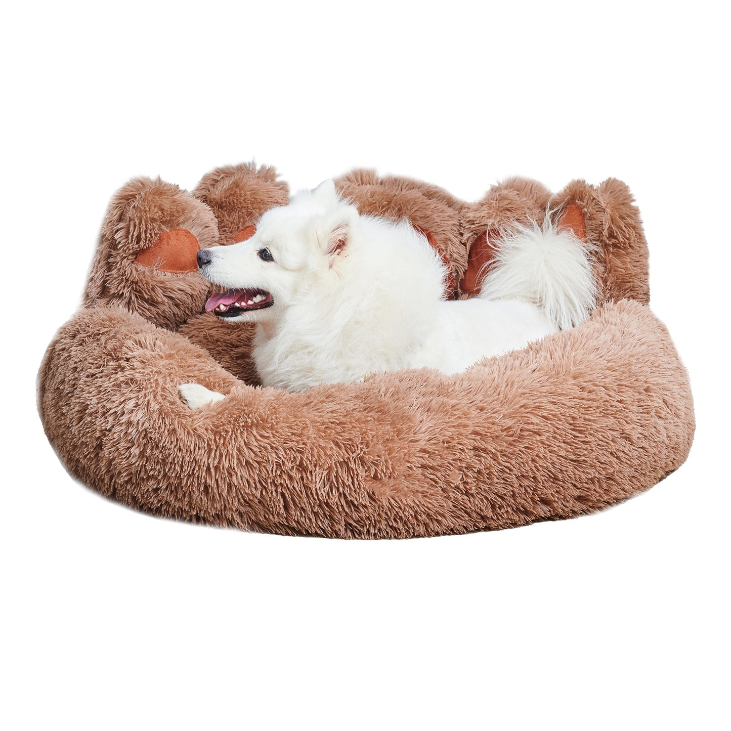 Cute Dog & Cat Paw-Shaped Plush Bed