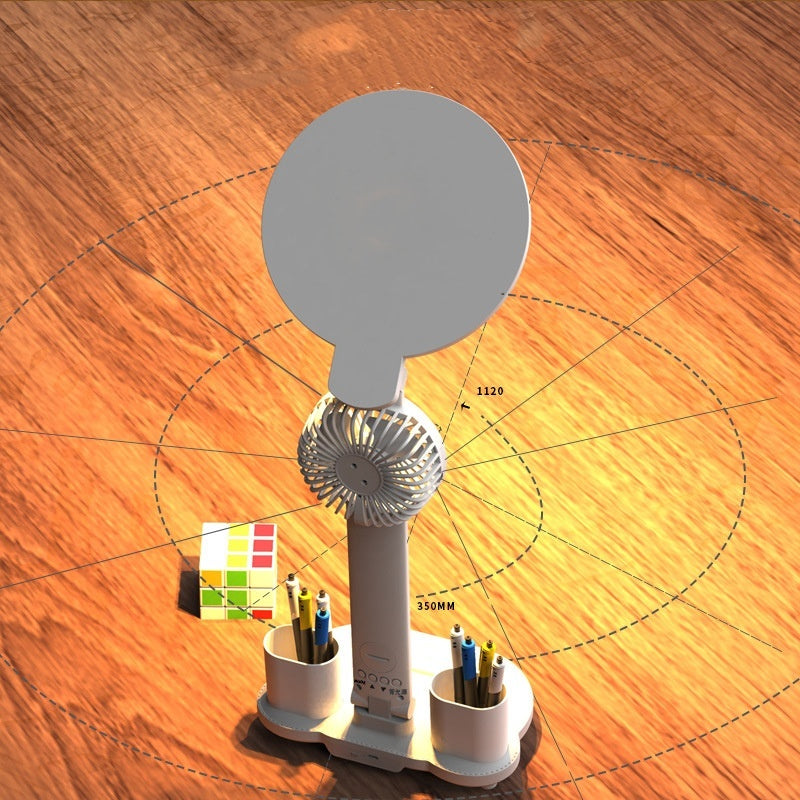 Rechargeable LED Lamp with Fan & Clock