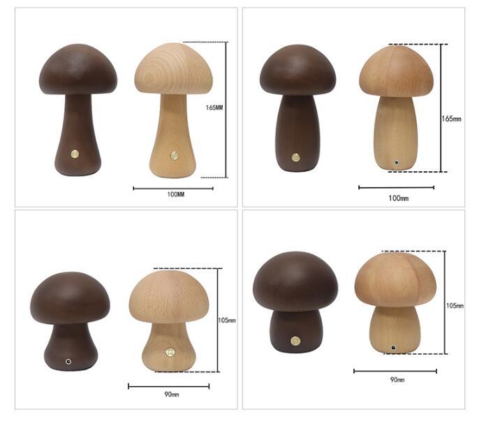 Mushroom Touch-Control Night Light