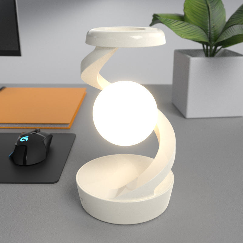 Moon Desk Lamp – Touch Sensor & Wireless Charger