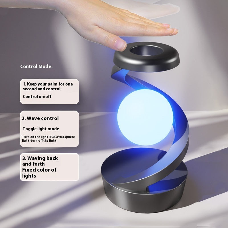 Moon Desk Lamp – Touch Sensor & Wireless Charger