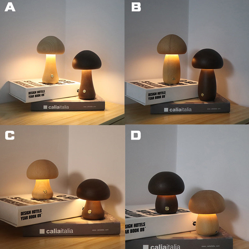 Mushroom Touch-Control Night Light